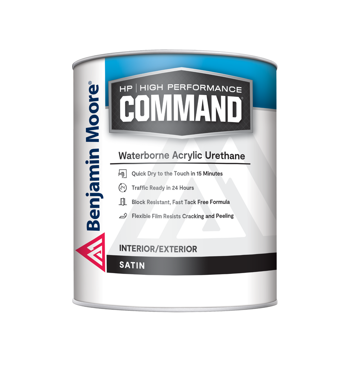 Benjamin Moore HP COMMAND Satin quart can