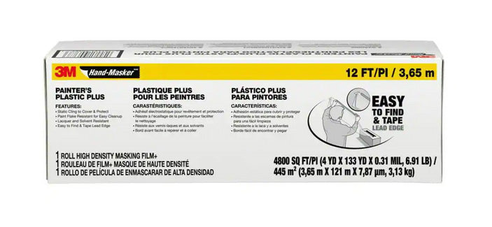 12 Ft. x 400 Ft. Hand-Masker Painter's Plastic Plus