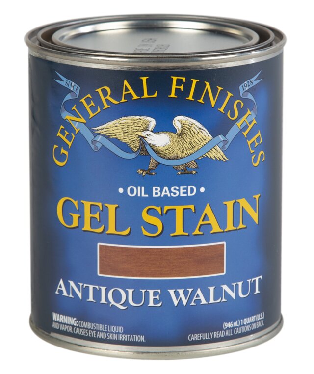General Finishes Gel Stain — Antique Walnut, Quart