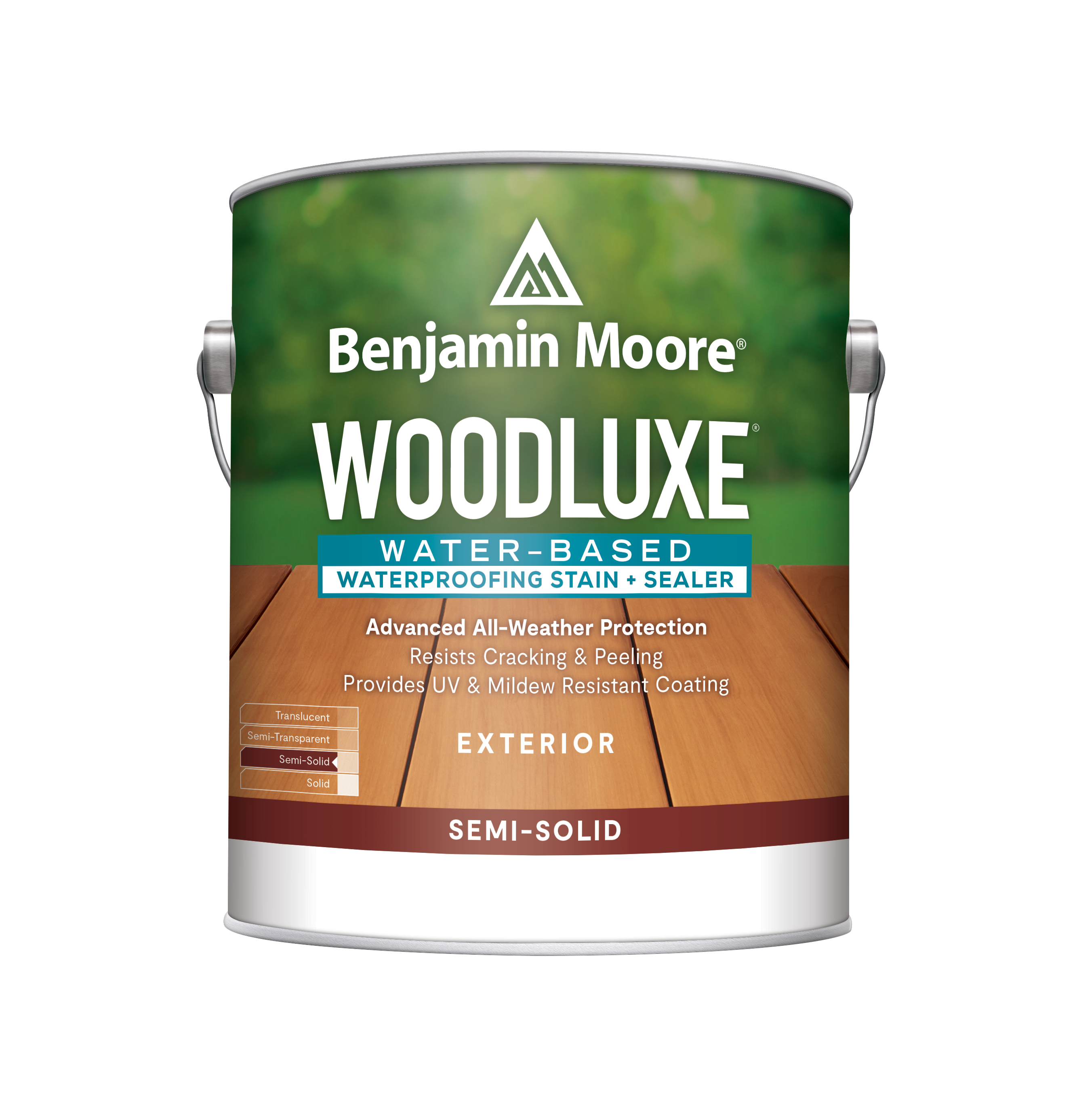 Woodluxe® Water-Based Waterproofing Stain + Sealer - Semi-Solid 0693