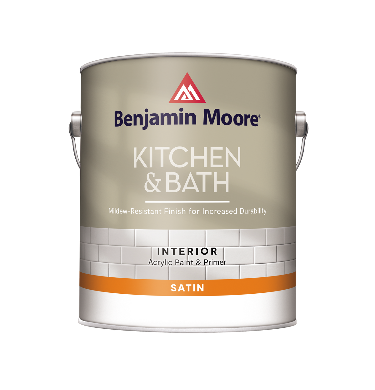 Benjamin Moore Kitchen & Bath Satin paint can