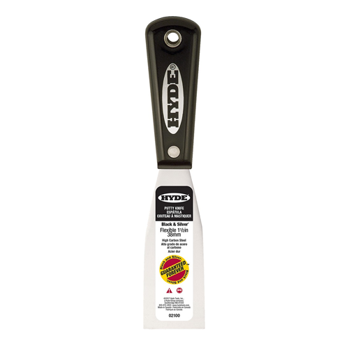 Hyde 1-1/2" Black & Silver Flex Putty Knife