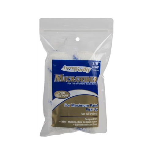 ArroWorthy 4" x 3/8" Nap Microfiber Mini Roller Covers (2pk)