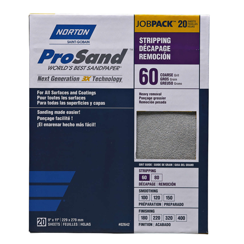 9" x 11" 60 ProSand Paper Sheets 20Pk