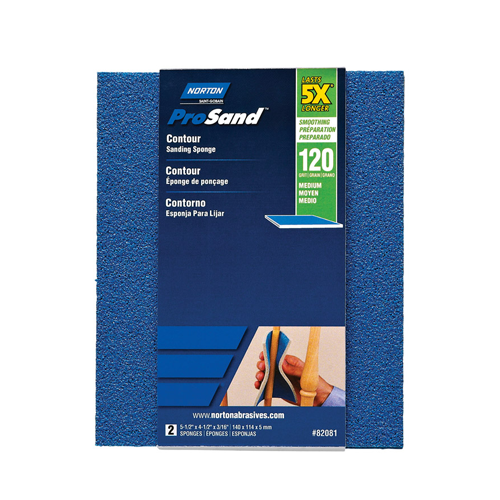 120 Grit ProSand Contour Sanding Sponge 2Pk
