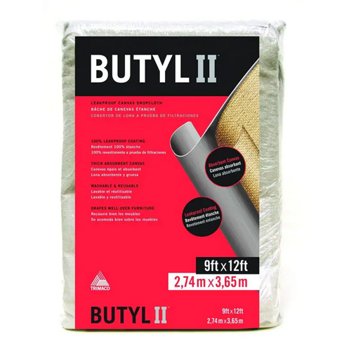 9' x 12' Butyl II Two Layer Drop Cloth