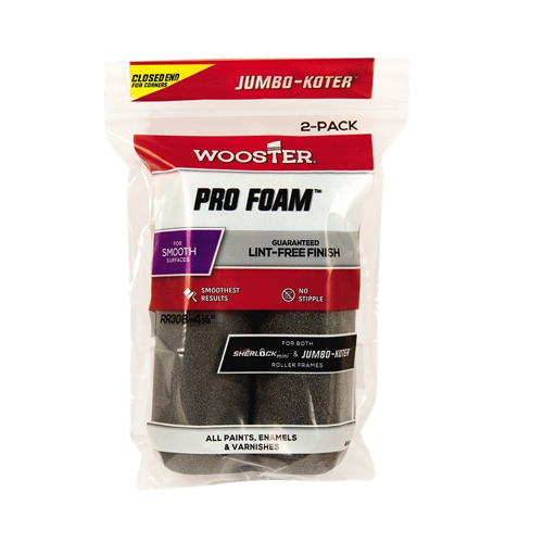 Wooster 4-1/2" Jumbo-Koter Pro Foam Mini Roller Cover 2Pk