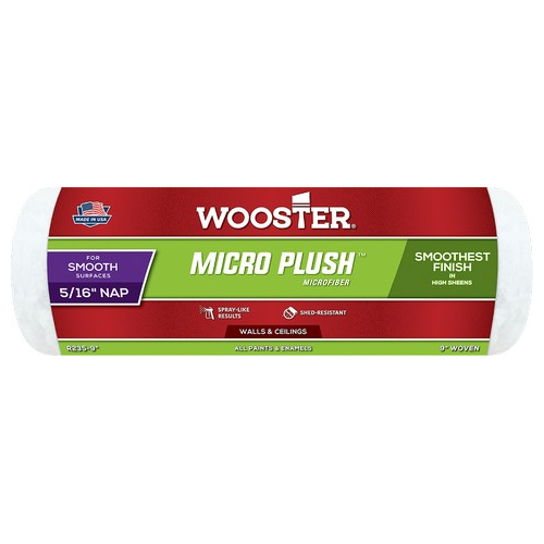 9" Micro Plush 5/16" Nap Roller Cover