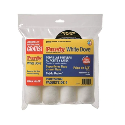 Purdy 9" White Dove 3/8" 4-Pack
