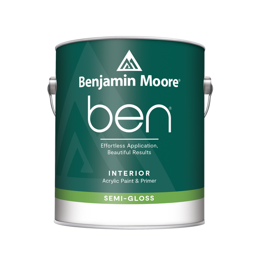 ben Waterborne Interior Paint- Semi-Gloss W627