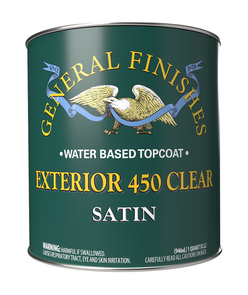 General Finishes Exterior 450 Topcoat — Satin, Quart