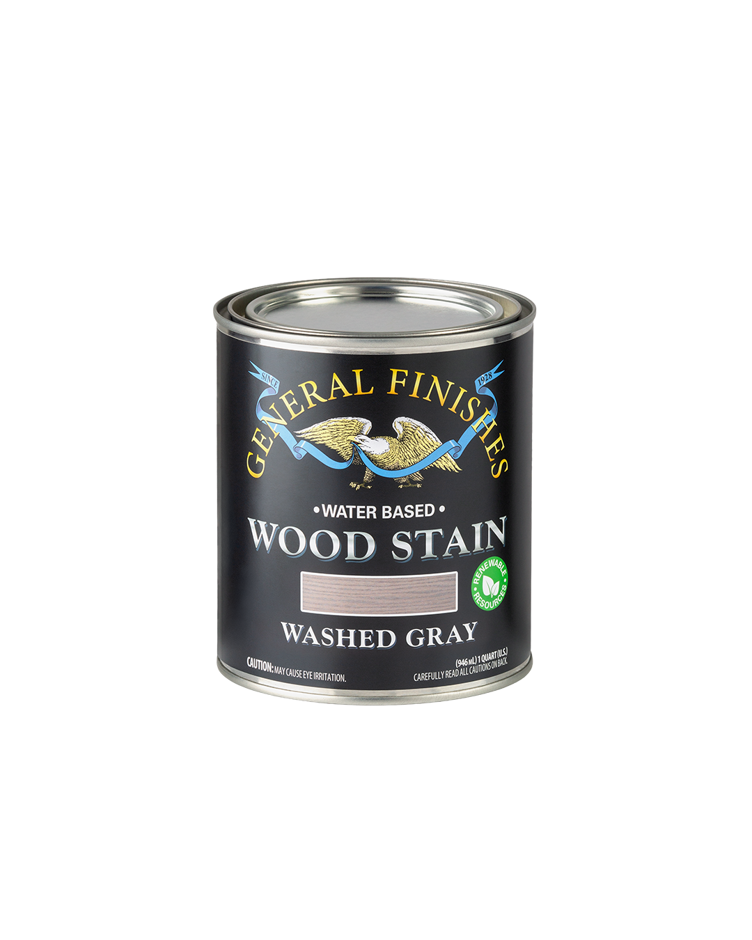 General Finishes Washed Gray Water-Based Wood Stain — Quart