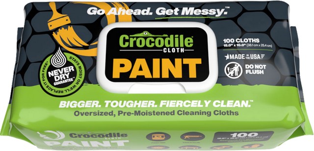 Crocodile Cloth Paint Cleaning Wipes — 100 Count