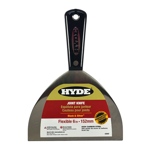Hyde 6" Black & Silver Flex Joint Knife