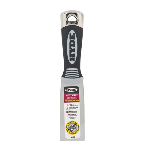 Hyde 1-1/2" Pro Stainless Flex Putty Knife Hammer Head
