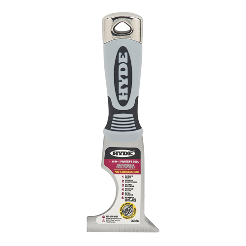 Hyde 6-In-1 Pro Stainless Painter's Tool Hammer Head