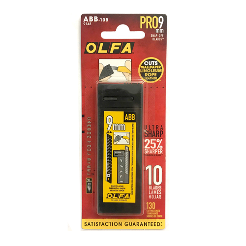Olfa 9mm 13Pt Ultrasharp Black Snap Off Blade 10Pk – Town Line Paint