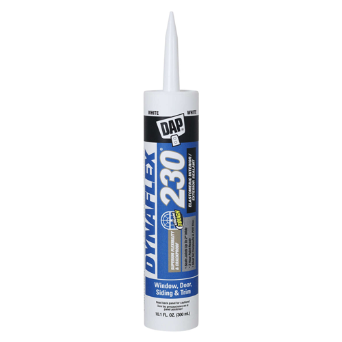 DAP Dynaflex 230 White Elastomeric Door, Trim and Window Sealant 10.1 oz