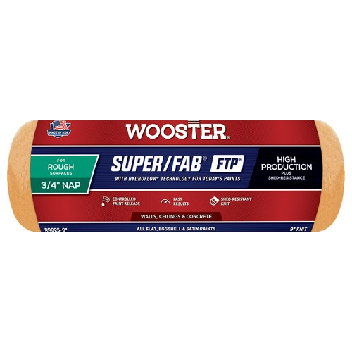 Wooster 9" Super/Fab FTP 3/4" Nap Roller Cover