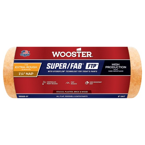 Wooster 9" Super/Fab FTP 1-1/4" Nap Roller Cover