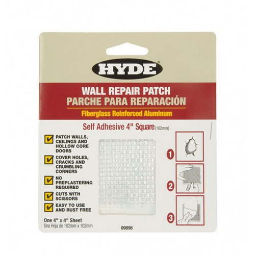 Hyde 4" x 4" Aluminum Self Adhesive Wall Patch