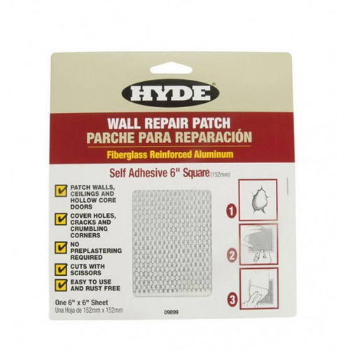 Hyde 6" x 6" Aluminum Self Adhesive Wall Patch