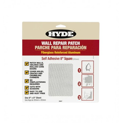Hyde 8" x 8" Aluminum Self Adhesive Wall Patch