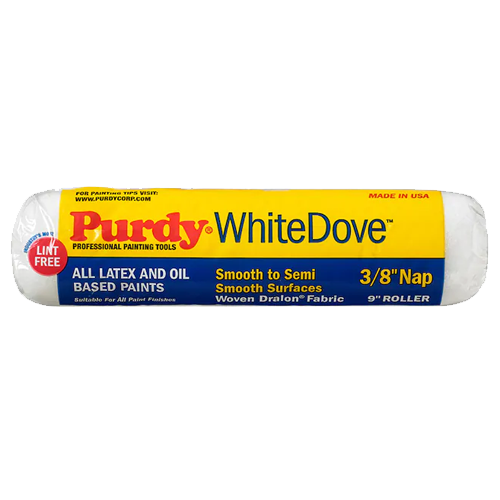 Purdy 9" White Dove 3/8" Nap Roller Cover